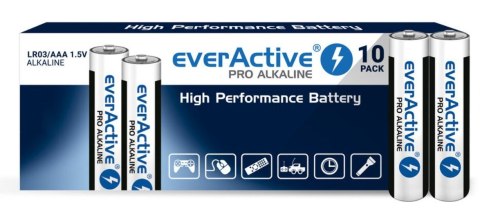 Bateria everActive Pro Alkaline LR03 AAA 10 szt.