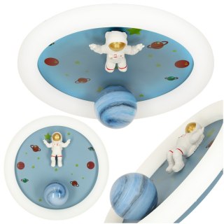 Lampa LED sufitowa plafon do pokoju dziecięcego ściemniana + pilot astronauta
