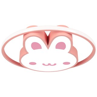 Lampa LED sufitowa plafon do pokoju dziecięcego ściemniana + pilot króliczek