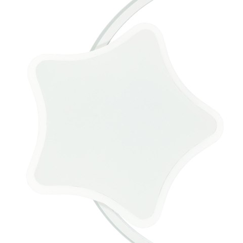 Lampa LED sufitowa plafon do pokoju dziecięcego ściemniana + pilot księżyc biała