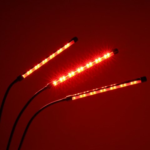 Lampa do roślin LED uprawy wzrostu panel 3 żarówki