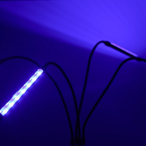 Lampa do roślin LED uprawy wzrostu panel na statywie 4x80LED