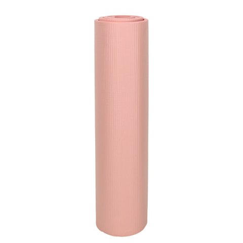 Mata do ćwiczeń jogi gimnastyczna treningowa fitness karimata gruba 1,5cm różowa + pokrowiec