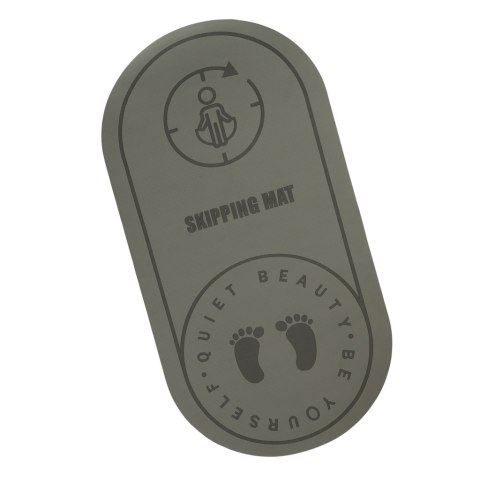 Mata fitness do ćwiczeń jogi wygłuszająca antypoślizgowa 125x61,5x0,6 cm szara
